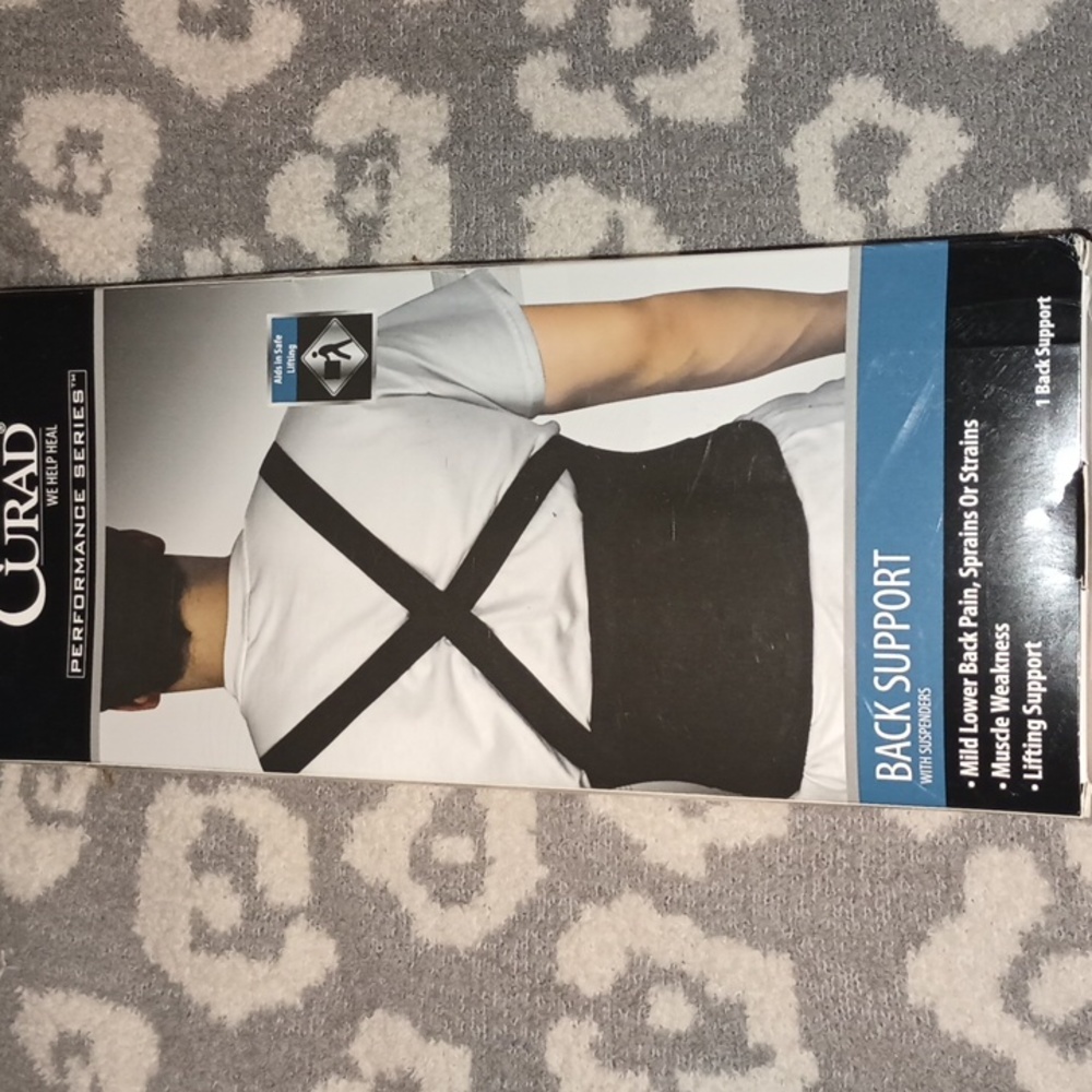 Curad performance series back support belt.